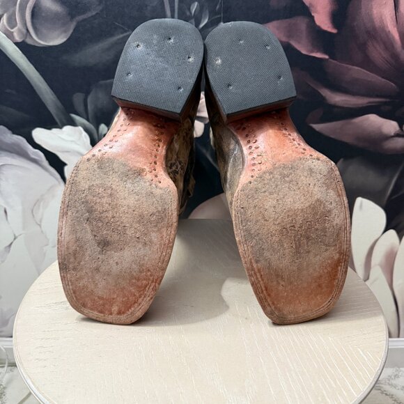 Stetson Horseman Distressed Leather Cowboy Boots – Men’s 11EE Handmade - Picture 5 of 5